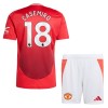 Officiële Voetbalshirt + Korte Broek Manchester United Casemiro 18 Thuis 2024-25 - Kids